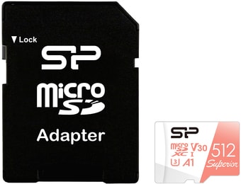   Silicon-Power Superior A1 microSDXC SP512GBSTXDV3V20SP 512GB