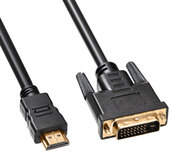 Кабель Buro HDMI-19M-DVI-D-3m - фото
