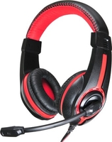 Наушники Oklick HS-L200 (черный/красный) - фото