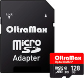 Карта памяти Oltramax Elite microSDXC UHS-I (Class 10) 128GB + адаптер - фото