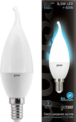 Светодиодная лампа Gauss E14 6.5Вт 4100К [104101207] - фото
