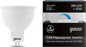 Светодиодная лампа Gauss GU5.3 5Вт 4100K (диммируемая) [101505205-D] - фото