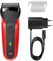 Электробритва Braun Series 3 300s (красный) - фото