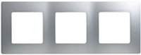 Рамка Legrand Etika 3 поста (алюминий) - фото