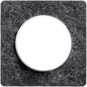 Рамка Schneider Electric Odace S52P802T (черный гранит) - фото