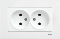 Розетка Viko Karre 90960055 (с рамкой) - фото