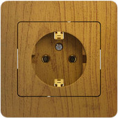 Розетка Schneider Electric Glossa GSL000542 (дуб) - фото