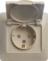 Розетка Schneider Electric Glossa GSL000246 (бежевый) - фото
