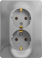 Розетка Schneider Electric Glossa GSL000324 (алюминий) - фото