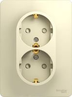 Розетка Schneider Electric Glossa GSL000226 (бежевый) - фото