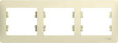 Рамка Schneider Electric Glossa GSL000203 (бежевый) - фото