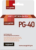 Картридж easyprint IC PG40 (аналог Canon PG-40 Black) - фото