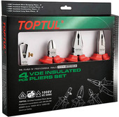 Набор пассатижей Toptul GAAE0406 (4 предмета) - фото