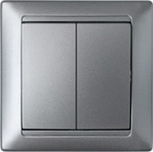 Выключатель Bylectrica Стиль С5 10-803 (серебристый) - фото