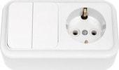 Розетка Bylectrica Пралеска 2В-РЦ-529 (белый) - фото