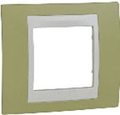 Рамка Schneider Electric Unica MGU6.002.563 (зеленое яблоко/слоновая кость) - фото