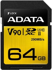 Карта памяти A-Data Premier ONE ASDX64GUII3CL10-C SDXC 64GB - фото