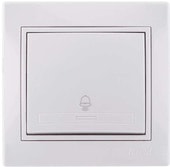 Кнопка без фиксации Lezard Mira 701-0202-103 (белый) - фото