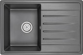 Кухонная мойка Granula 7602 (черный) - фото