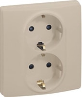 Розетка Legrand Etika 6 723 23 (слоновая кость) - фото