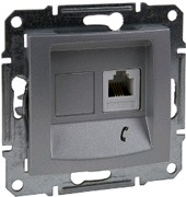 Розетка телефонная Schneider Electric Sedna SDN4101160 - фото
