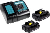 Аккумулятор с зарядным устройством Makita BL1815N + DC18SD (18В/1.5 а*ч + 7.2-18В) - фото