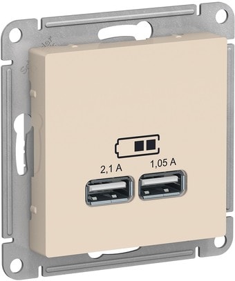 Розетка USB Schneider Electric Atlas Design ATN000233 - фото