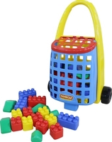 Конструктор Полесье 46888 Забавная тележка + Конструктор "Беби" - фото