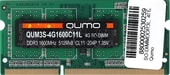 Оперативная память QUMO 4GB DDR3 SODIMM PC3-12800 QUM3S-4G1600C11L - фото