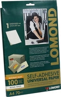 Самоклеящаяся бумага Lomond универсальная для этикеток A4 70 г/м2 100 листов 2100001 - фото