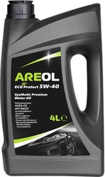 Моторное масло Areol Eco Protect 5W-40 4л - фото