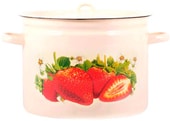 Кастрюля Лысьвенские эмали Сочная клубника С-1624/4Км - фото