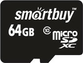 Карта памяти Smart Buy microSDXC SB64GBSDCL10-00 64GB - фото