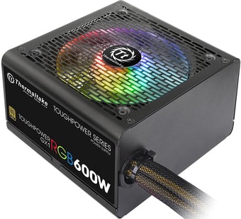 Блок питания Thermaltake Toughpower GX1 RGB 600W Gold TP-600AH2NKG - фото