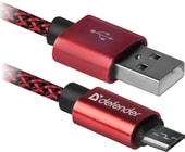 Кабель Defender USB08-03T (красный) - фото