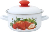Кастрюля Лысьвенские эмали Сочная клубника С-1508АП2/4 - фото