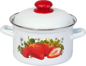 Кастрюля Лысьвенские эмали Сочная клубника С-1612АП2/4 - фото