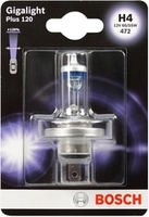 Галогенная лампа Bosch H4 Gigalight Plus 120 blister 1шт - фото