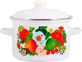 Кастрюля Лысьвенские эмали Фруктовый микс С-1610АП2/4 - фото