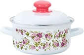 Кастрюля Лысьвенские эмали Китайская роза С-1508АП2/4 - фото