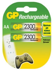 Аккумуляторы GP AA 2300mAh 2 шт. [2300AAHC] - фото