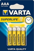 Батарейки Varta Superlife AAA 4 шт. - фото