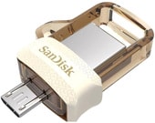 USB Flash SanDisk Ultra Dual M3.0 64GB (золотистый) - фото