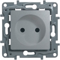 Розетка Legrand Etika 672434 (алюминий) - фото