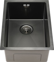 Кухонная мойка Melana ProfLine D5138HB (сатин графит, глубина 22 см, сталь 1.2 мм) - фото