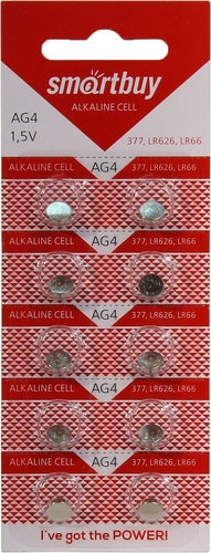 Батарейки SmartBuy Alkaline AG4 10 шт. - фото