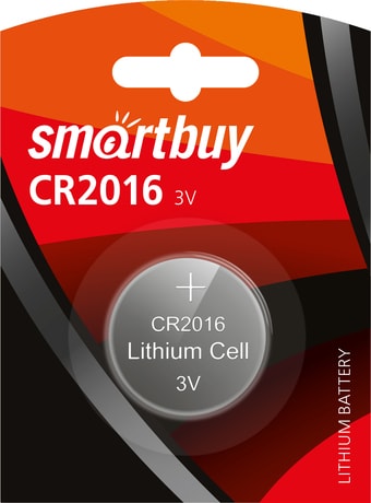 Батарейки SmartBuy Lithium CR2016 SBBL-2016-1B - фото