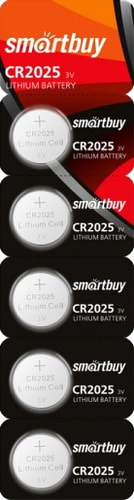 Батарейки SmartBuy Lithium CR2025 5 шт. SBBL-2025-5B - фото