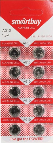 Батарейки SmartBuy Alkaline AG10 10 шт. - фото