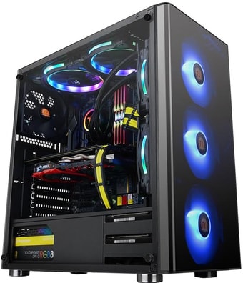 Корпус Thermaltake V200 Tempered Glass RGB Edition CA-1K8-00M1WN-01 - фото